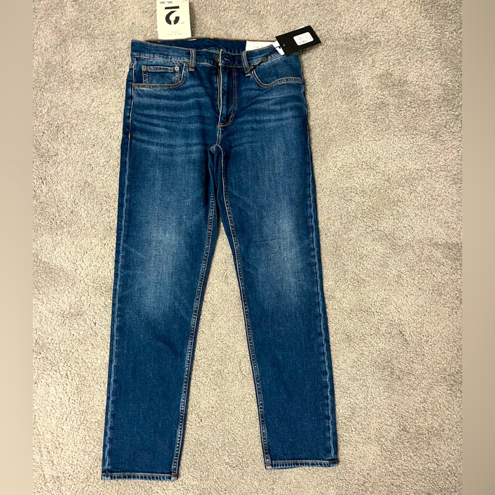 Rag & Bone Men’s Fit 2 Slim Authentic Stretch 30x30 Medium Blue Tripp - Picture 5 of 13